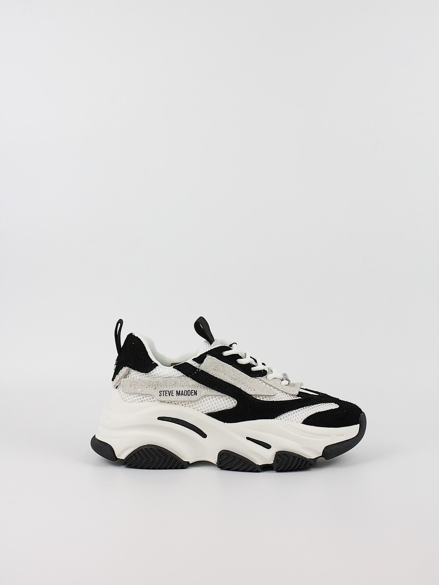 Γυναικείο Sneaker Steve Madden Possession SM11004652-03006 Ασπρόμαυρο