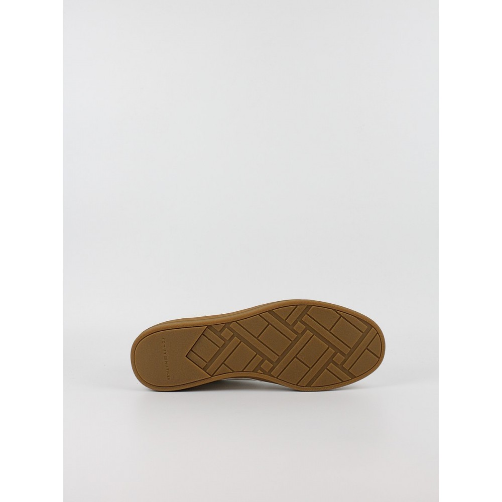 Ανδρικά Sneaker Tommy Hilfiger Th Lo Lux Lth FM0FM05815-YBL Ασπρο