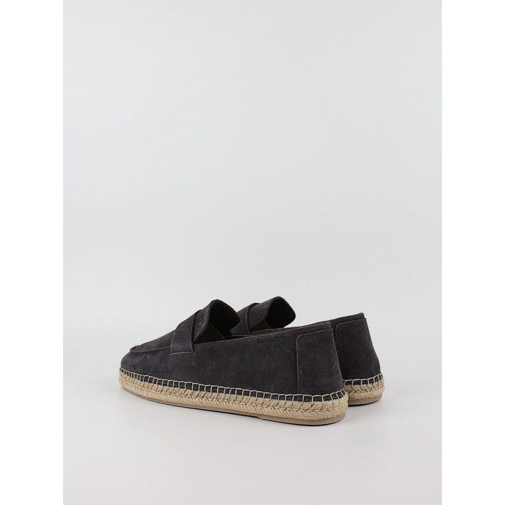 Ανδρικά Μοκασίνι Calvin KLein Espadrille Loafer Band Su HM0HM02072-GE7 Γκρι