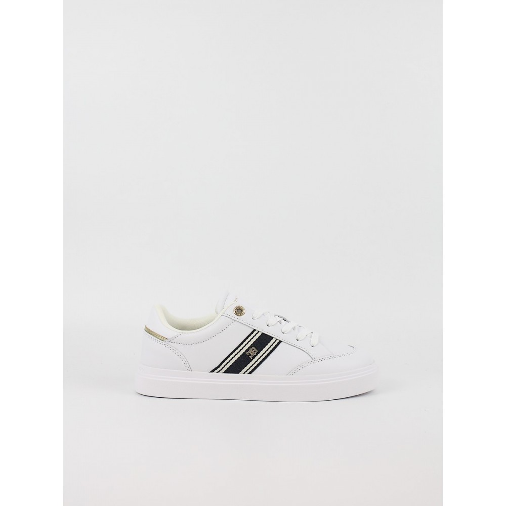 Γυναικεία Sneaker Tommy Hilfiger Th Chic Cupsole Webbing FW0FW09354-YBS Ασπρο