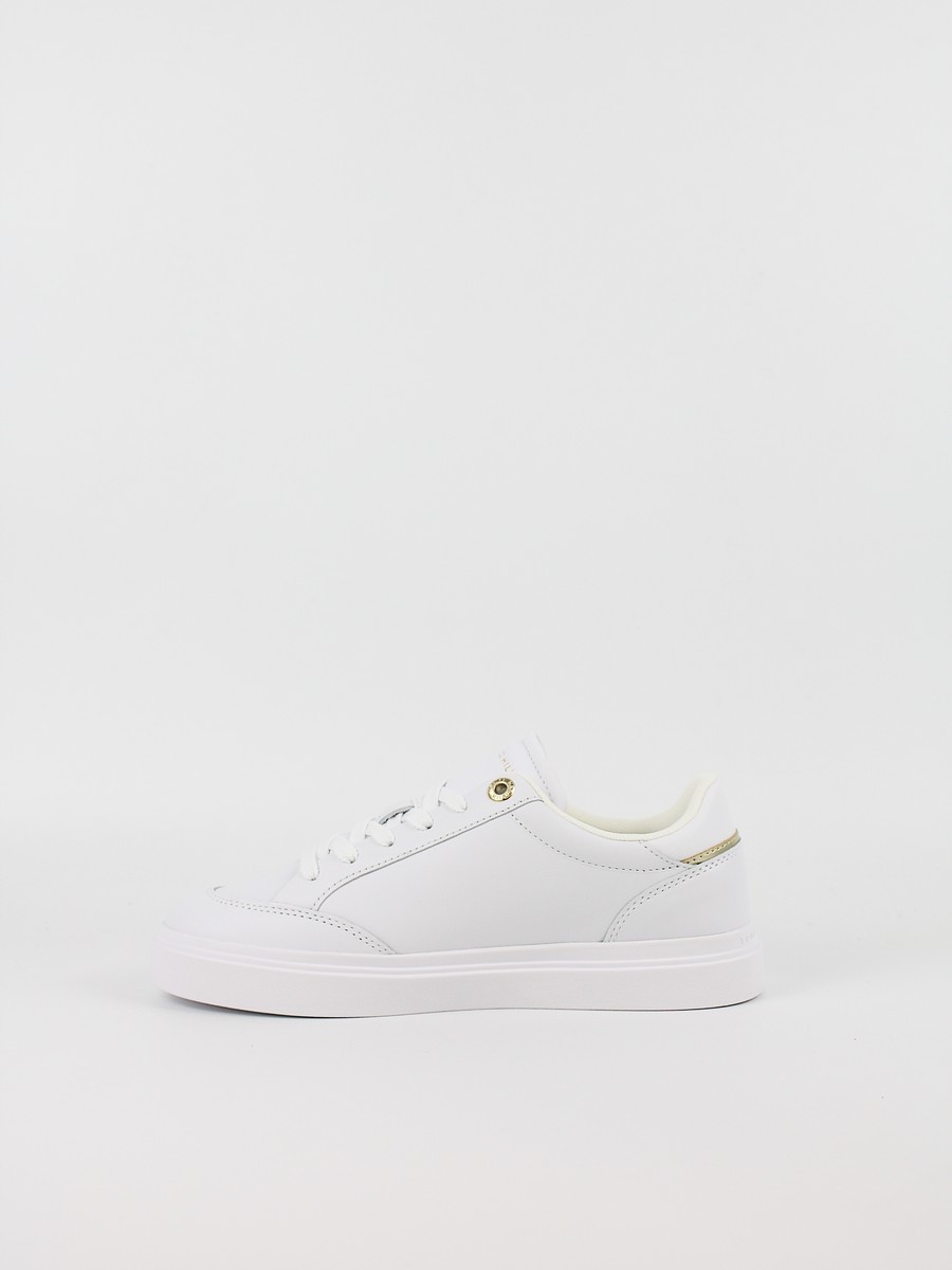 Γυναικεία Sneaker Tommy Hilfiger Th Chic Cupsole Webbing FW0FW09354-YBS Ασπρο