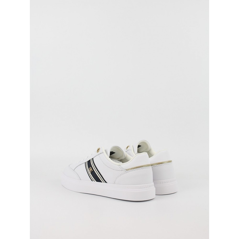 Γυναικεία Sneaker Tommy Hilfiger Th Chic Cupsole Webbing FW0FW09354-YBS Ασπρο