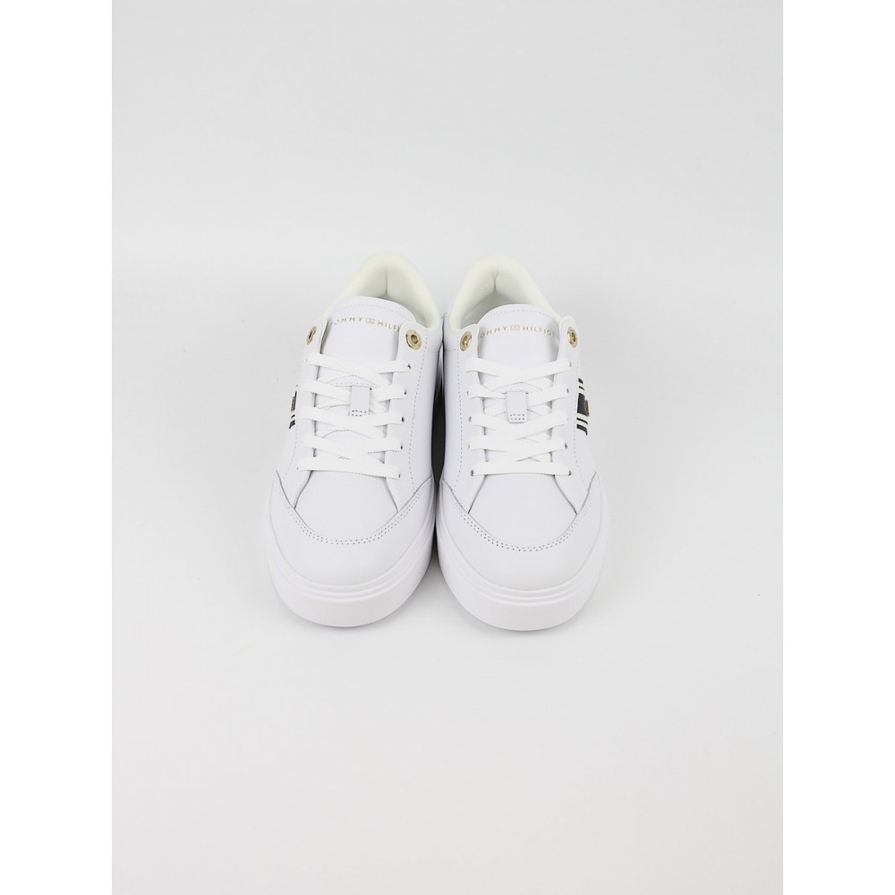 Γυναικεία Sneaker Tommy Hilfiger Th Chic Cupsole Webbing FW0FW09354-YBS Ασπρο