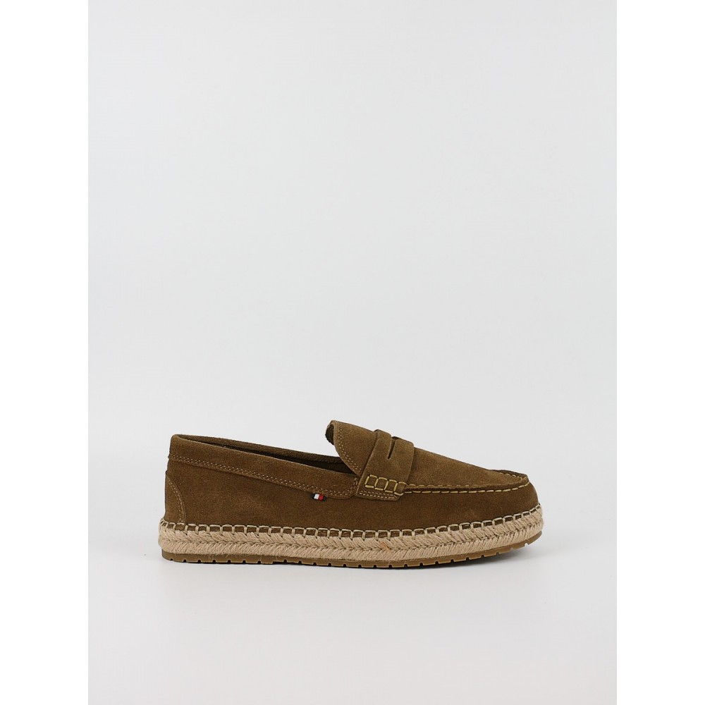 Ανδρικά ΜοκασίνιαTommy Hilfiger Flexible Hilfiger Sde Espadrille FM0FM05794-GVQ Καφέ