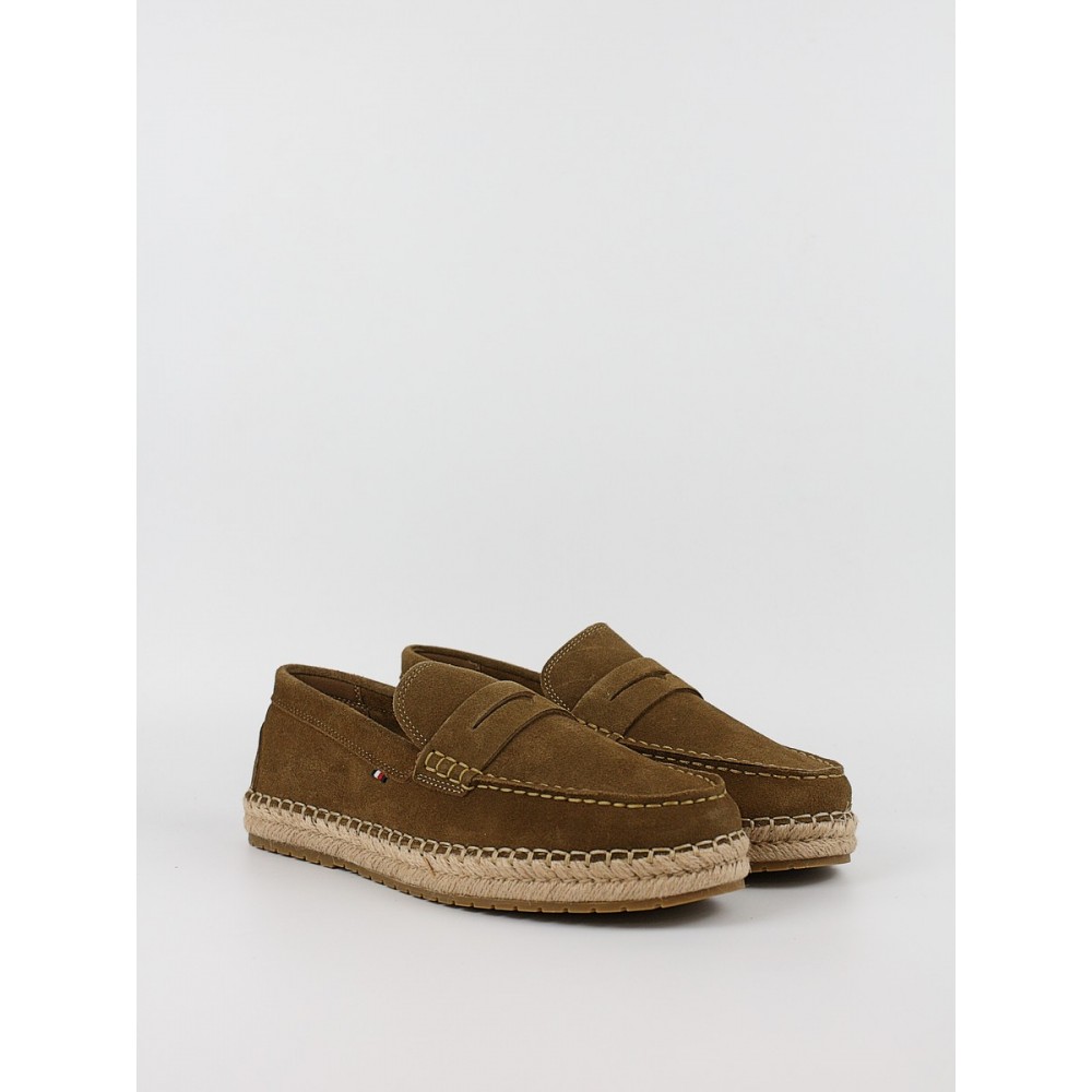 Ανδρικά ΜοκασίνιαTommy Hilfiger Flexible Hilfiger Sde Espadrille FM0FM05794-GVQ Καφέ
