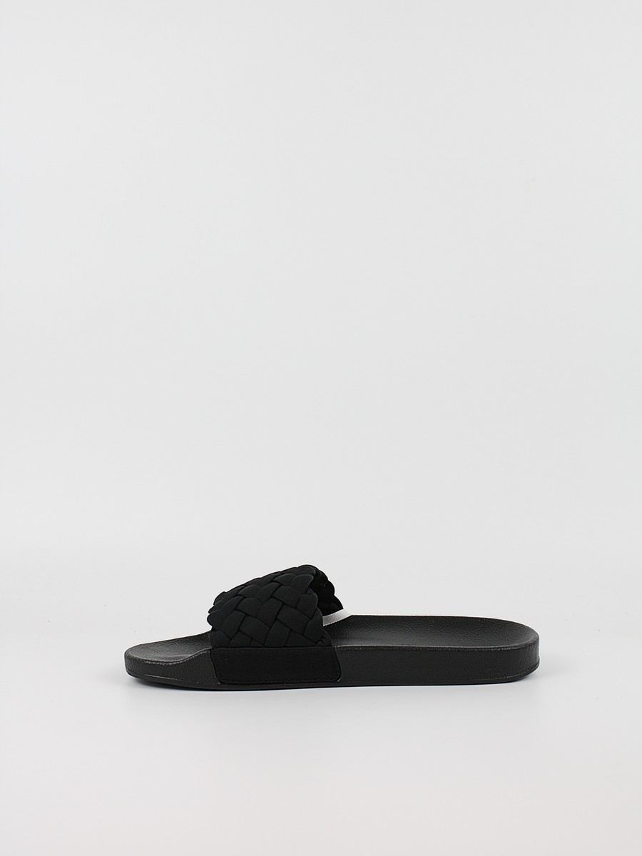 Γυναικεία Σαγιονάρα Tommy Hilfiger Th Braided Pool Slide FW0FW09203-BDS Μαύρη