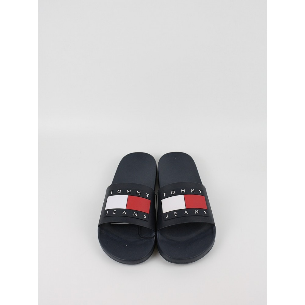 Ανδρική Σαγιονάρα Tommy Hilfiger Tommy Jeans Pool Slide Ess EM0EM01191-C1G Μπλε
