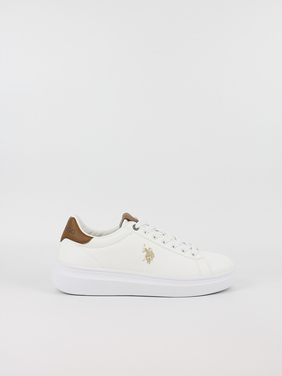 Ανδρικό Sneaker Us Polo Assn CODY010B-WHI-CUO01 Ασπρο