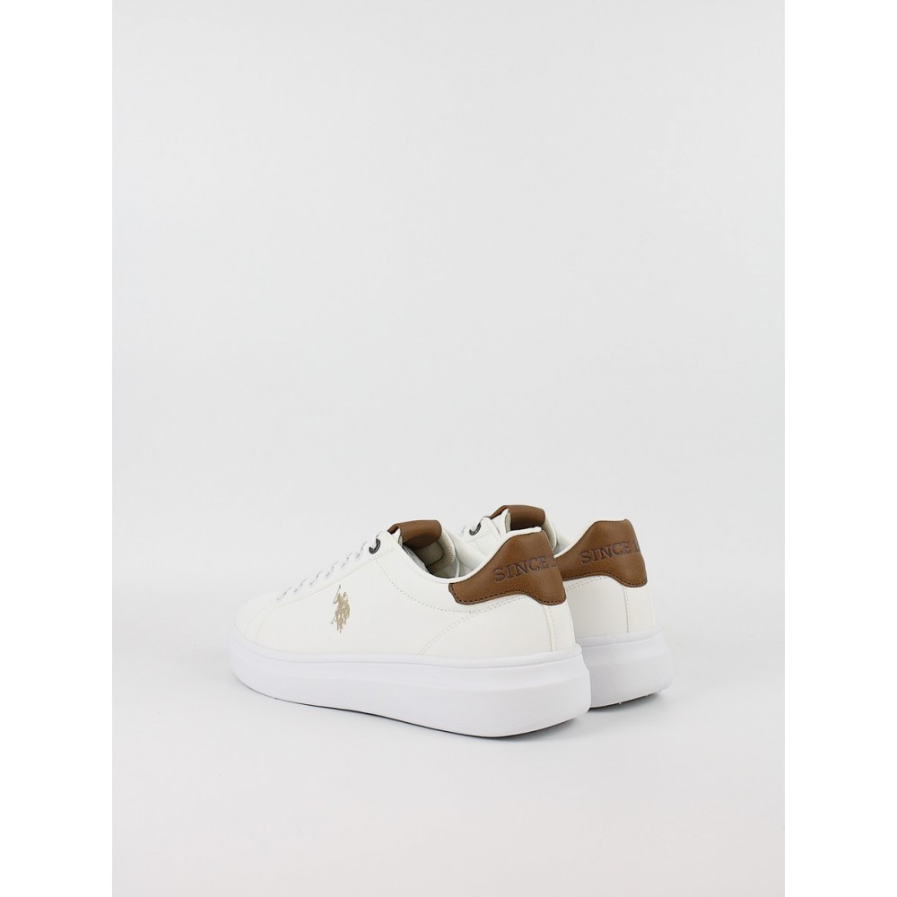 Ανδρικό Sneaker Us Polo Assn CODY010B-WHI-CUO01 Ασπρο