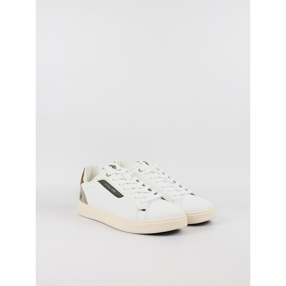 Ανδρικό Sneaker Us Polo Assn FABBRY003-WHI-CUO01 Ασπρο