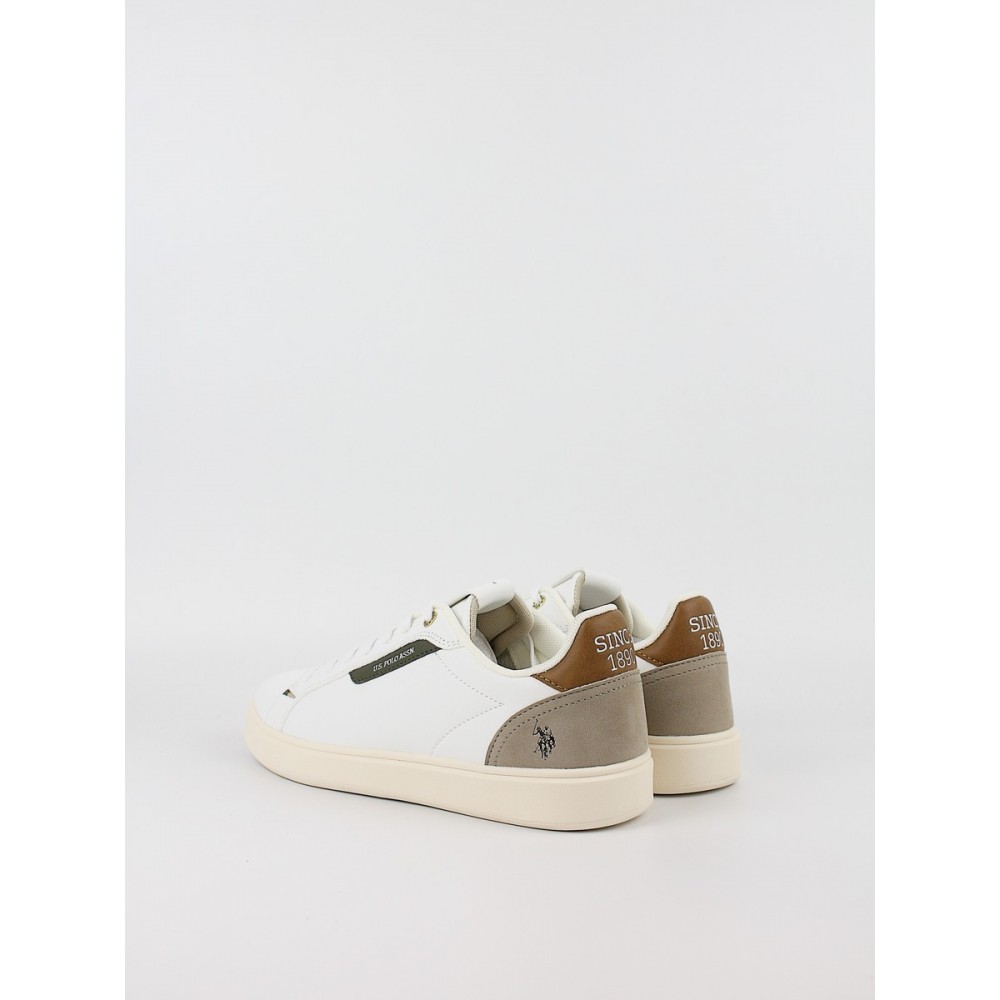 Ανδρικό Sneaker Us Polo Assn FABBRY003-WHI-CUO01 Ασπρο