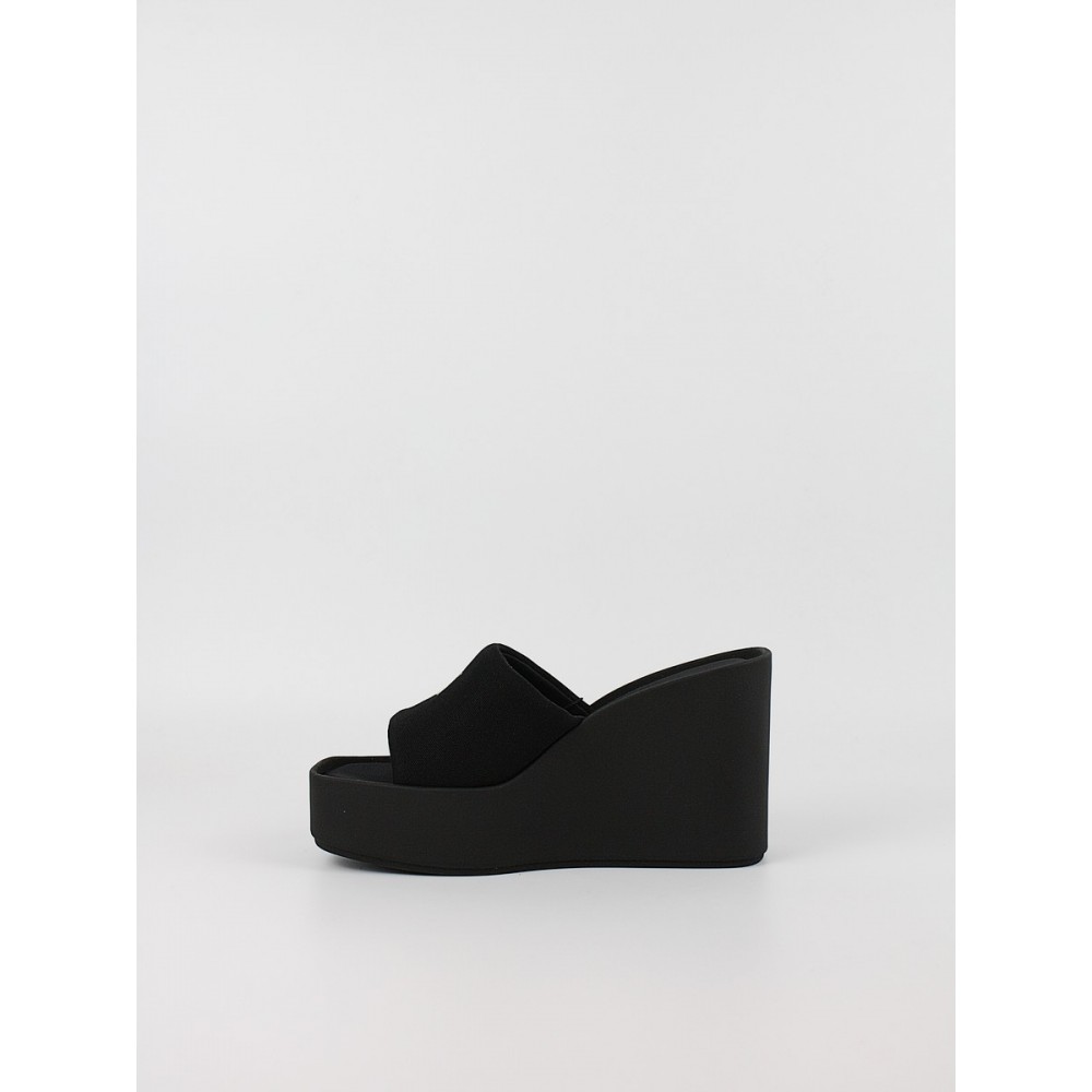 Γυναικεία Σανδάλια Calvin KLein Wedge 70 Sndl Canvas Mg HW0HW03134-0GJ Μαύρο