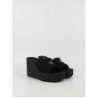 Γυναικεία Σανδάλια Calvin KLein Wedge 70 Sndl Canvas Mg HW0HW03134-0GJ Μαύρο