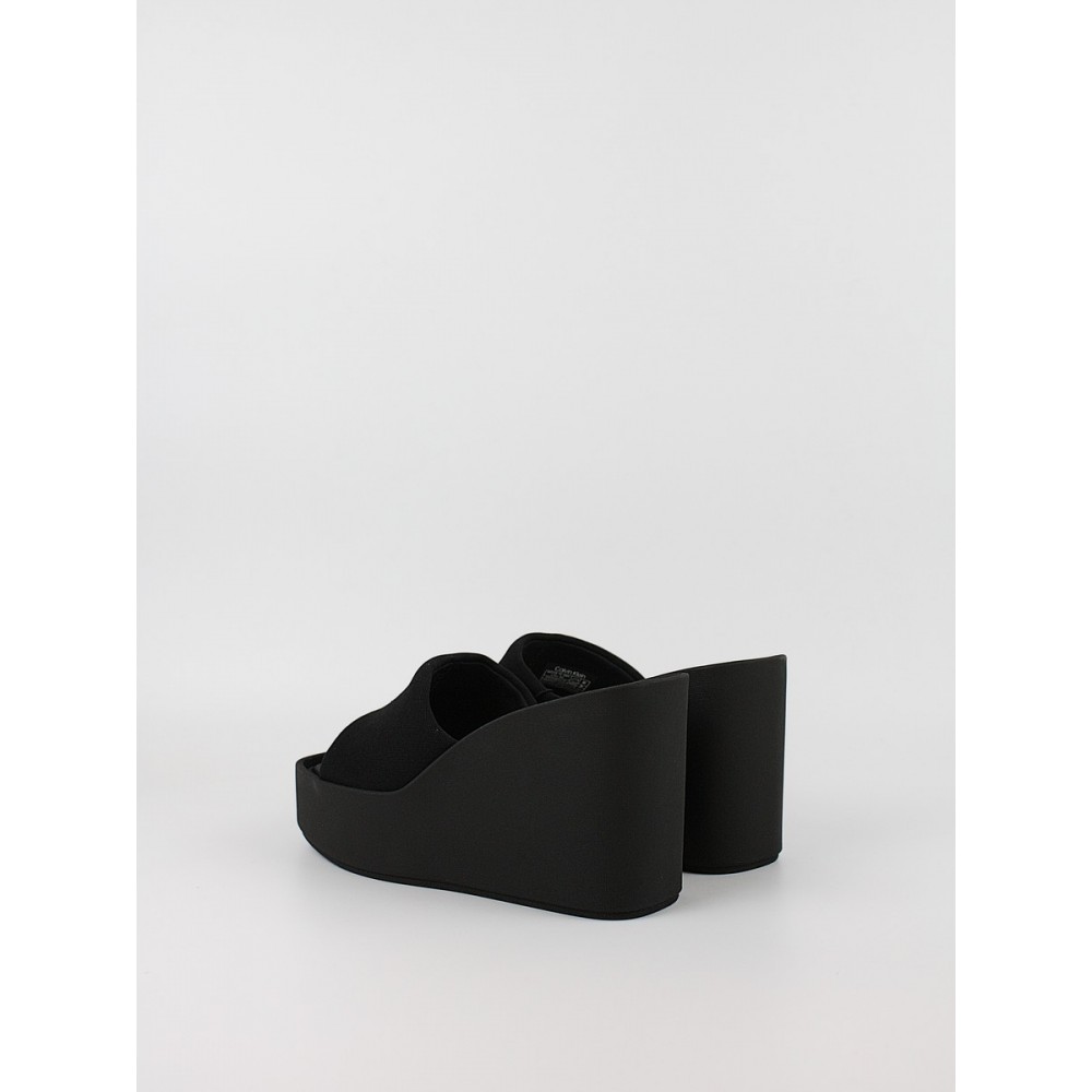 Γυναικεία Σανδάλια Calvin KLein Wedge 70 Sndl Canvas Mg HW0HW03134-0GJ Μαύρο