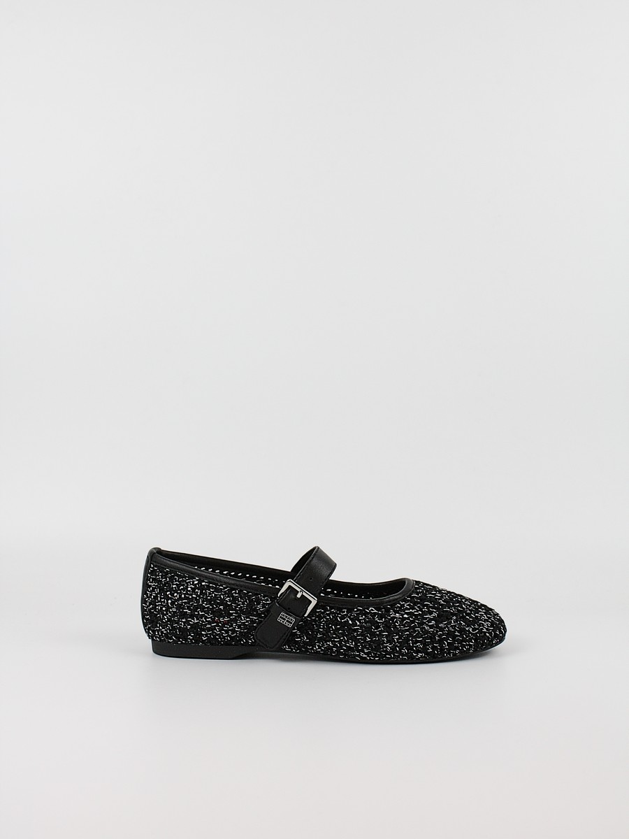 Γυναικεία Μπαλαρίνα Tommy Hilfiger Tjw Knitted Ballerina EN0EN03030-BDS Μαύρο