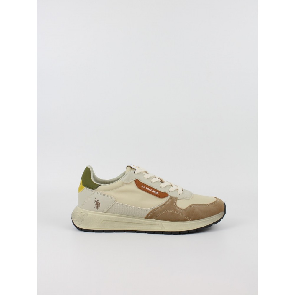 Ανδρικό Sneaker Us Polo Assn SENEKA004-BEI-OLI02 Μπεζ