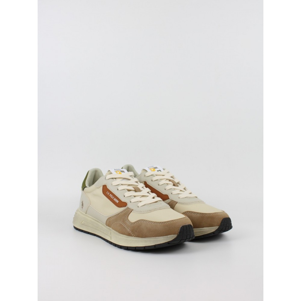 Ανδρικό Sneaker Us Polo Assn SENEKA004-BEI-OLI02 Μπεζ