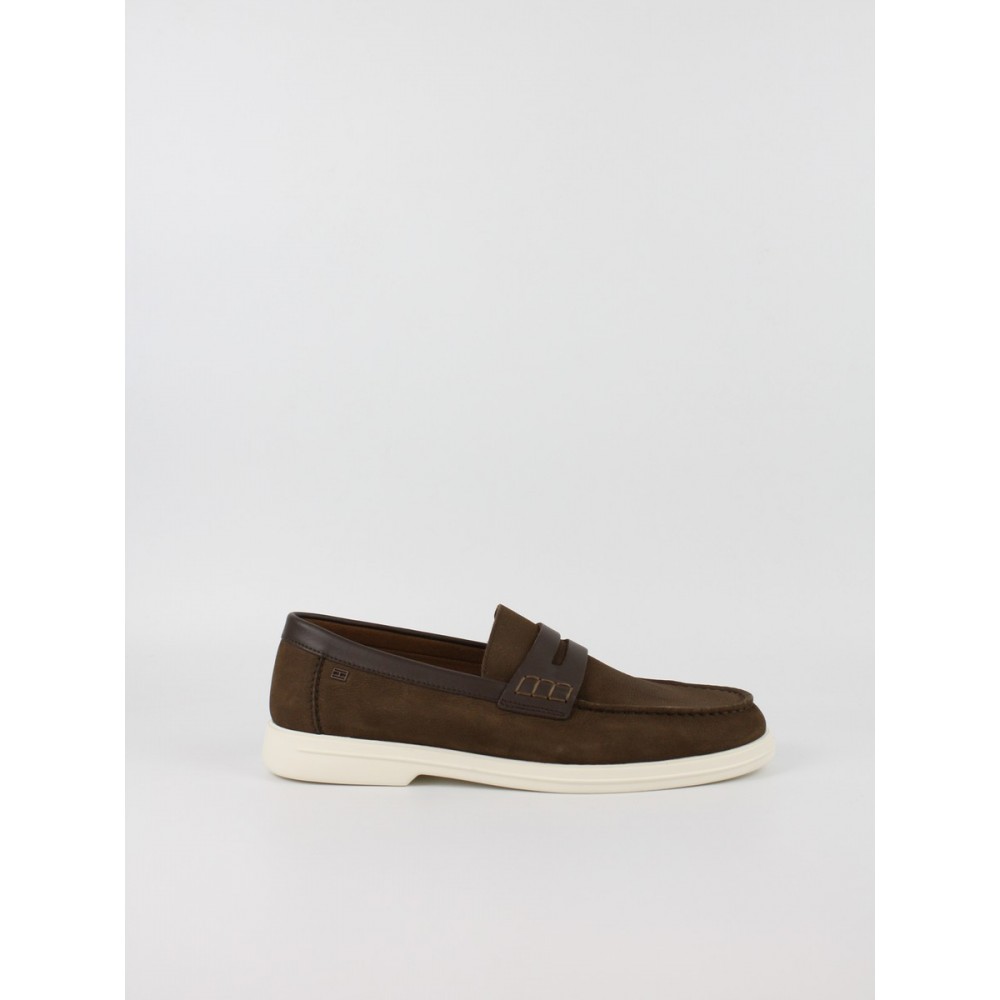 Ανδρικά ΜοκασίνιαTommy Hilfiger Mix Nubuck Loafer FM0FM05785-GV0 Καφέ