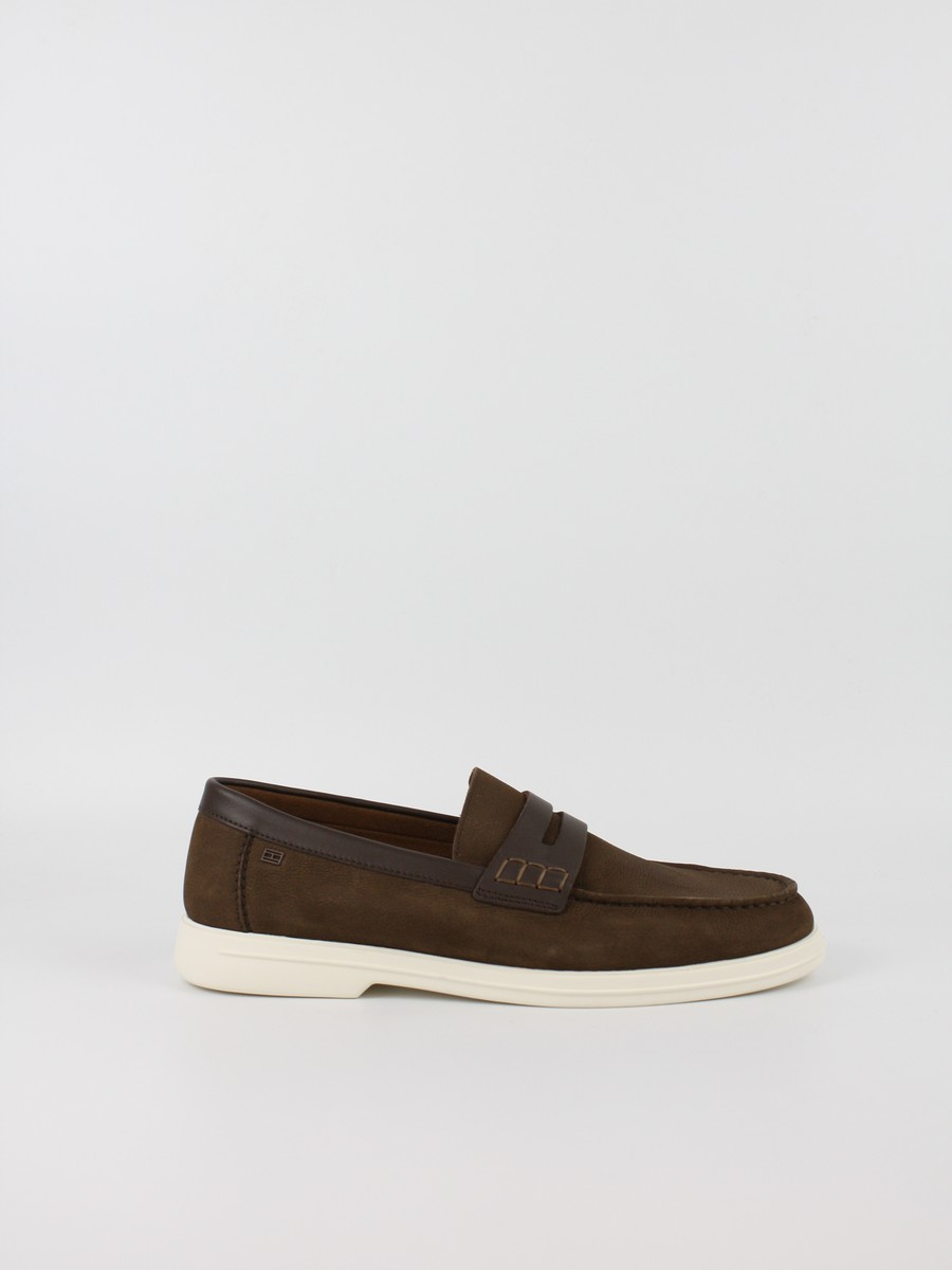 Ανδρικά ΜοκασίνιαTommy Hilfiger Mix Nubuck Loafer FM0FM05785-GV0 Καφέ