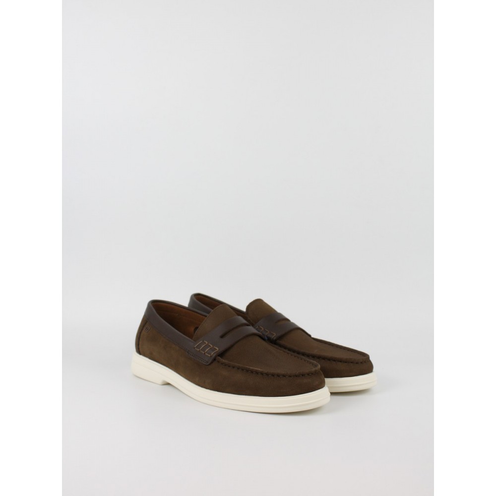 Ανδρικά ΜοκασίνιαTommy Hilfiger Mix Nubuck Loafer FM0FM05785-GV0 Καφέ