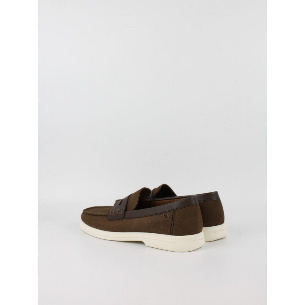 Ανδρικά ΜοκασίνιαTommy Hilfiger Mix Nubuck Loafer FM0FM05785-GV0 Καφέ
