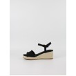 Γυναικεία Πλατφόρμα Tommy Hilfiger Mid Woven Wedge Espadrille Fringe FW0FW09470-BDS Μαύρη