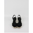 Γυναικεία Πλατφόρμα Tommy Hilfiger Mid Woven Wedge Espadrille Fringe FW0FW09470-BDS Μαύρη