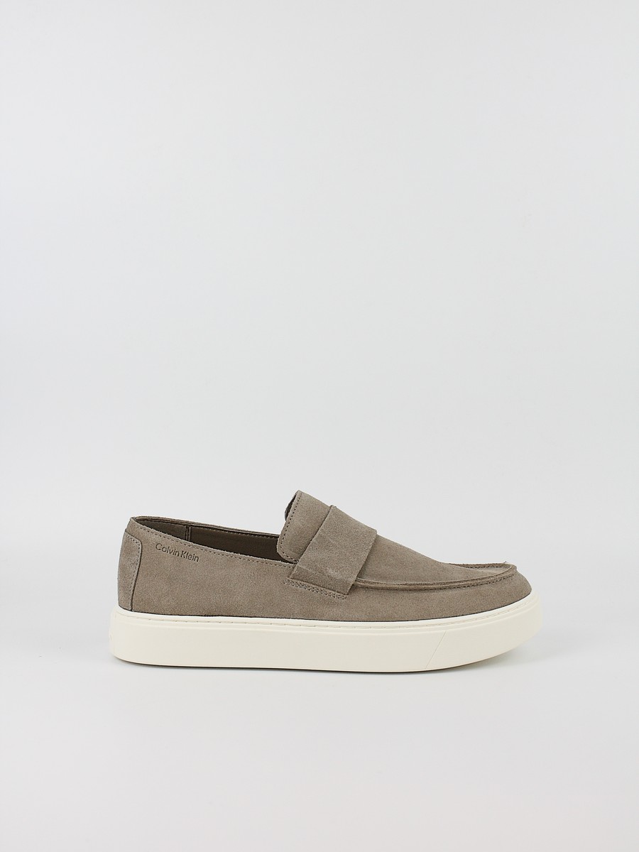 Ανδρικά Sneaker Calvin KLein Hybrid Clean Cup Loafer Band Suede HM0HM02161-PBO Μπεζ