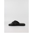 Ανδρική Σαγιονάρα Calvin Klein Sq Molded Sandal Xcross Lth HM0HM02235-0GJ Μαύρη