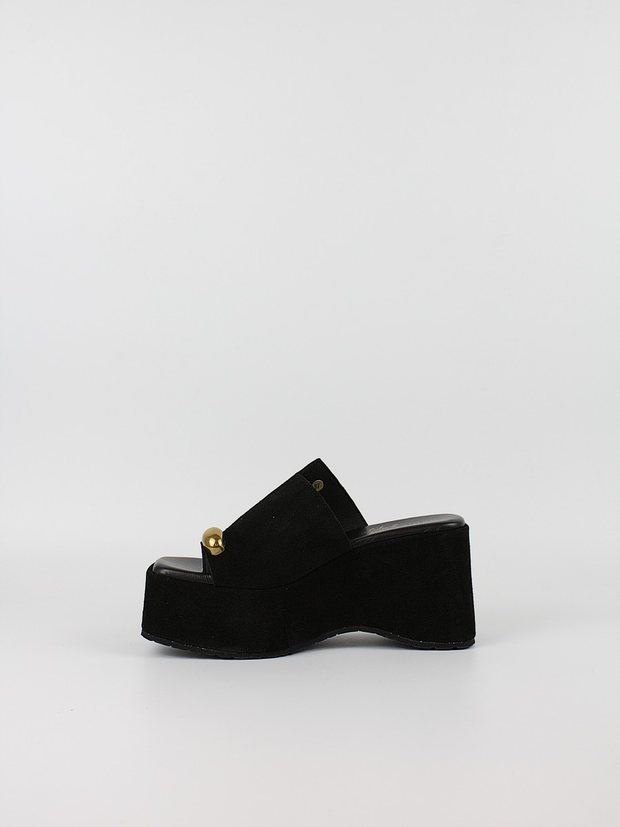 Γυναικεία Πλατφόρμα Komis-Komis E205 Μαύρη