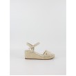 Γυναικεία Πλατφόρμα Tommy Hilfiger Mid Woven Wedge Espadrille Fringe FW0FW09470-ACI Μπεζ