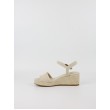 Γυναικεία Πλατφόρμα Tommy Hilfiger Mid Woven Wedge Espadrille Fringe FW0FW09470-ACI Μπεζ