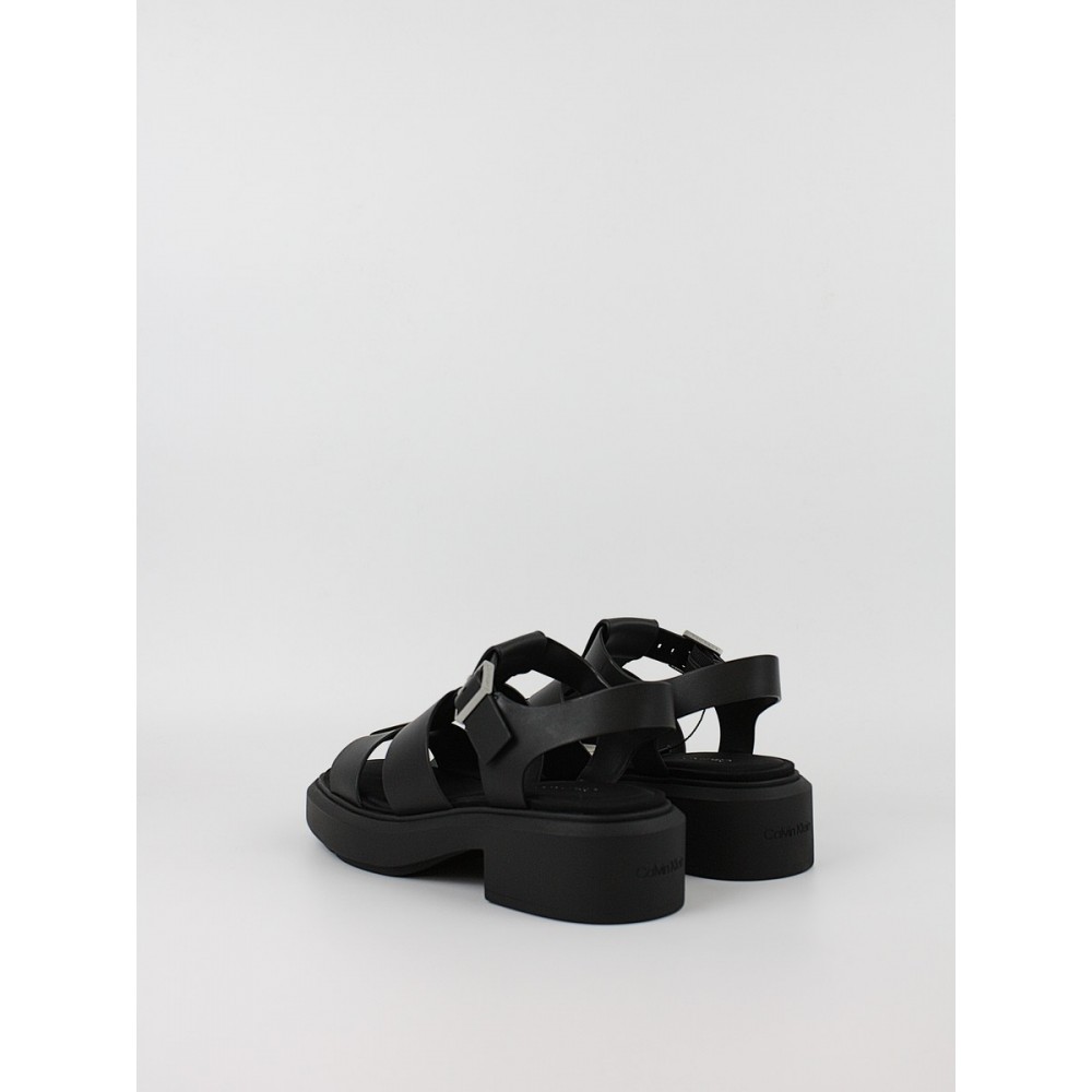 Γυναικεία Σανδάλια Calvin KLein Chunky Sandal Fisherman Lth HW0HW02904-0GJ Μαύρο