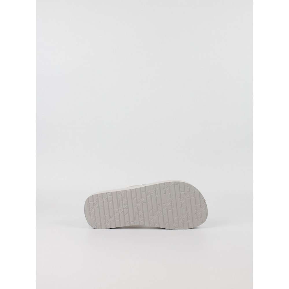 Γυναικεία Σαγιονάρα Calvin KLein Flatform Flip Flop Met Tpu YW0YW03120-PE6 Μπεζ