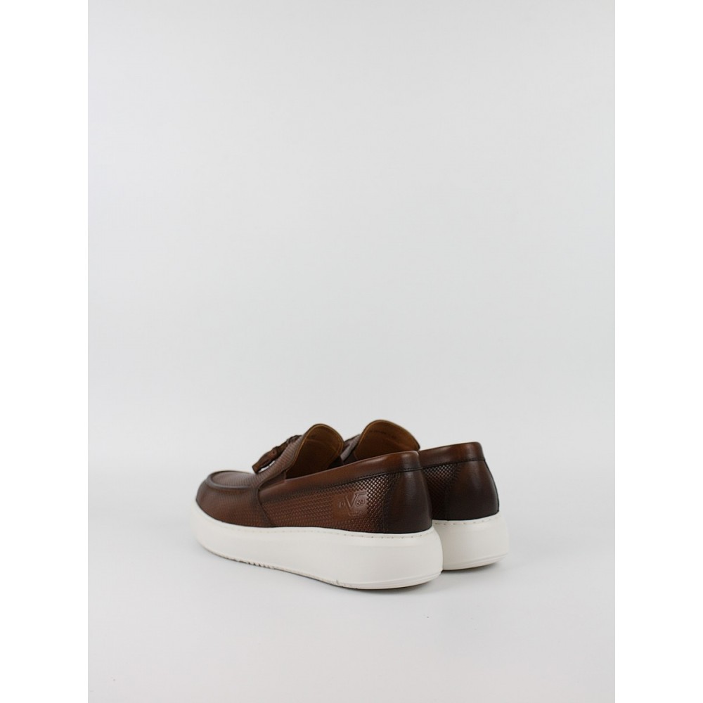 Men Loafer Shoes Versace YOT61908-1 Τobacco