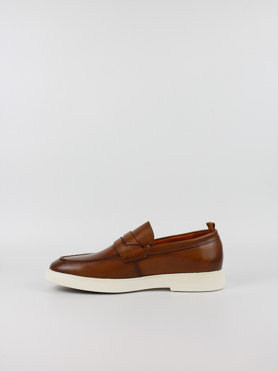 Men Loafer Shoes Versace YO676701-1 Τobacco