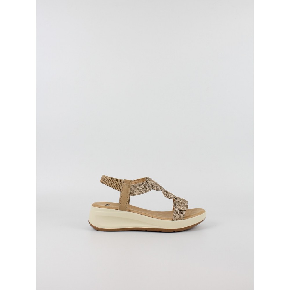 Γυναικεία Σανδάλια Flatforms EXE W489Q11237C4 Χρυσό