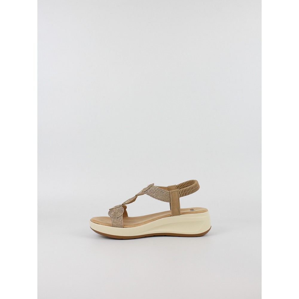 Γυναικεία Σανδάλια Flatforms EXE W489Q11237C4 Χρυσό