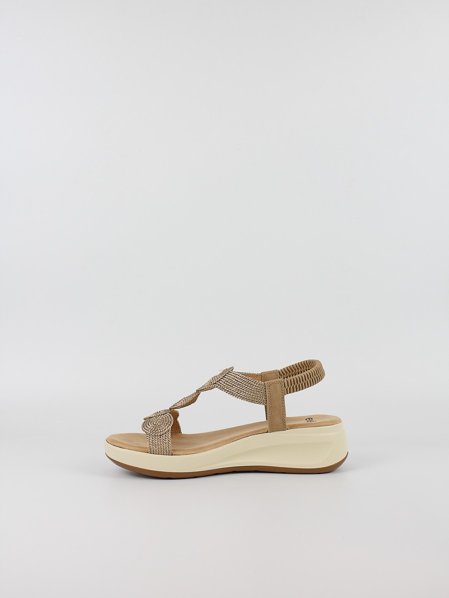 Γυναικεία Σανδάλια Flatforms EXE W489Q11237C4 Χρυσό