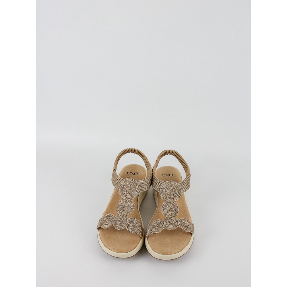 Γυναικεία Σανδάλια Flatforms EXE W489Q11237C4 Χρυσό