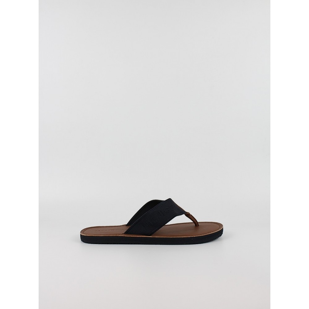 Ανδρικά ΣαγιονάραTommy Hilfiger Leather Beach Sandal FM0FM05808-DW5 Μπλε