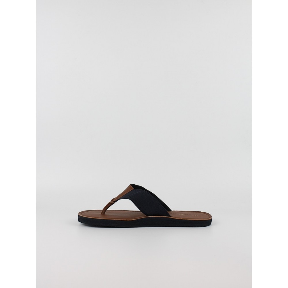 Ανδρικά ΣαγιονάραTommy Hilfiger Leather Beach Sandal FM0FM05808-DW5 Μπλε