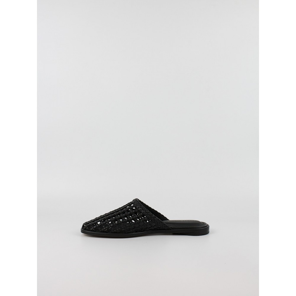 Γυναικεία Mule Tommy Hilfiger Leather Flat Mule FW0FW09280-BDS Μαύρο
