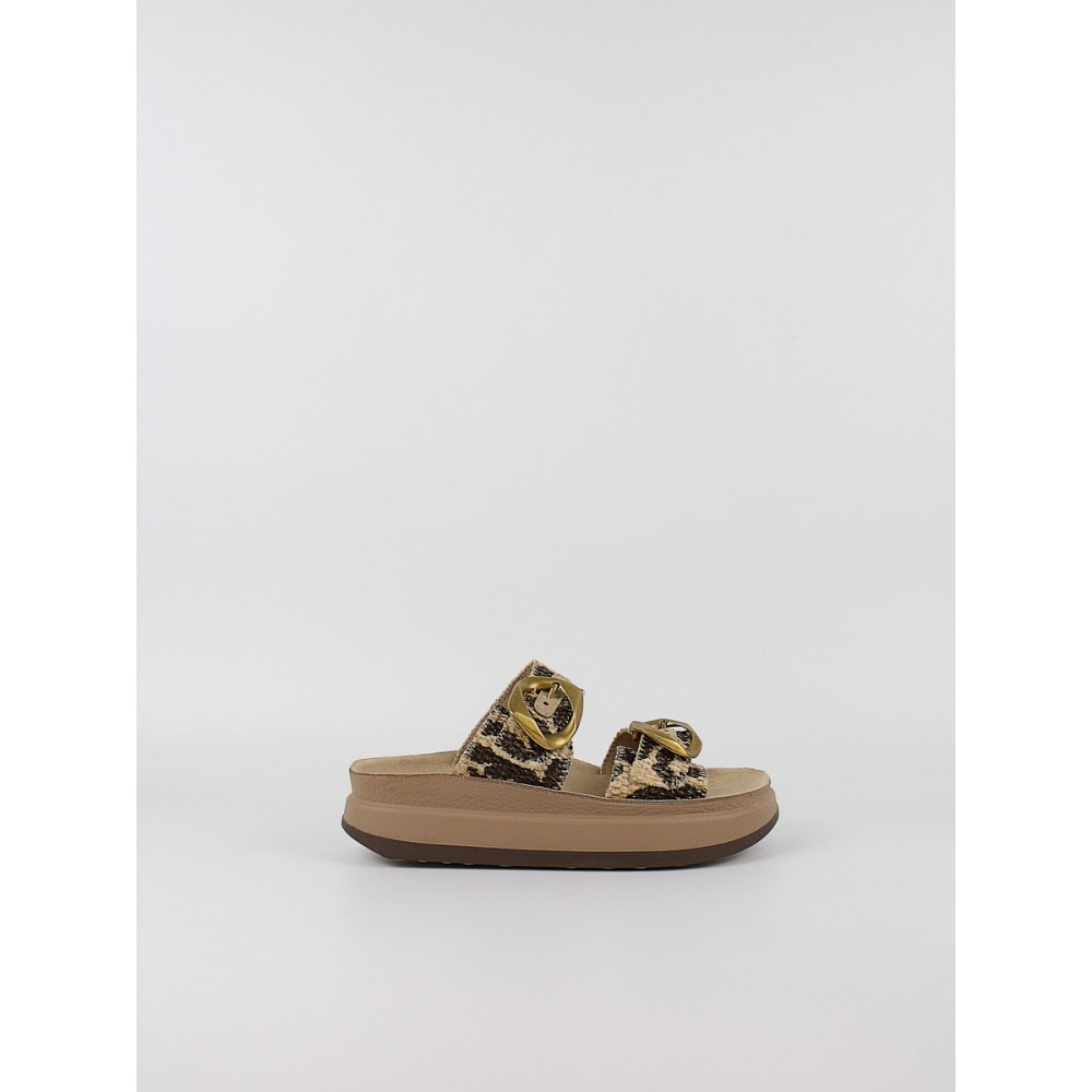 Γυναικεία Σανδάλια Fantasy Sandals S1121 Abeba Africana Καφέ