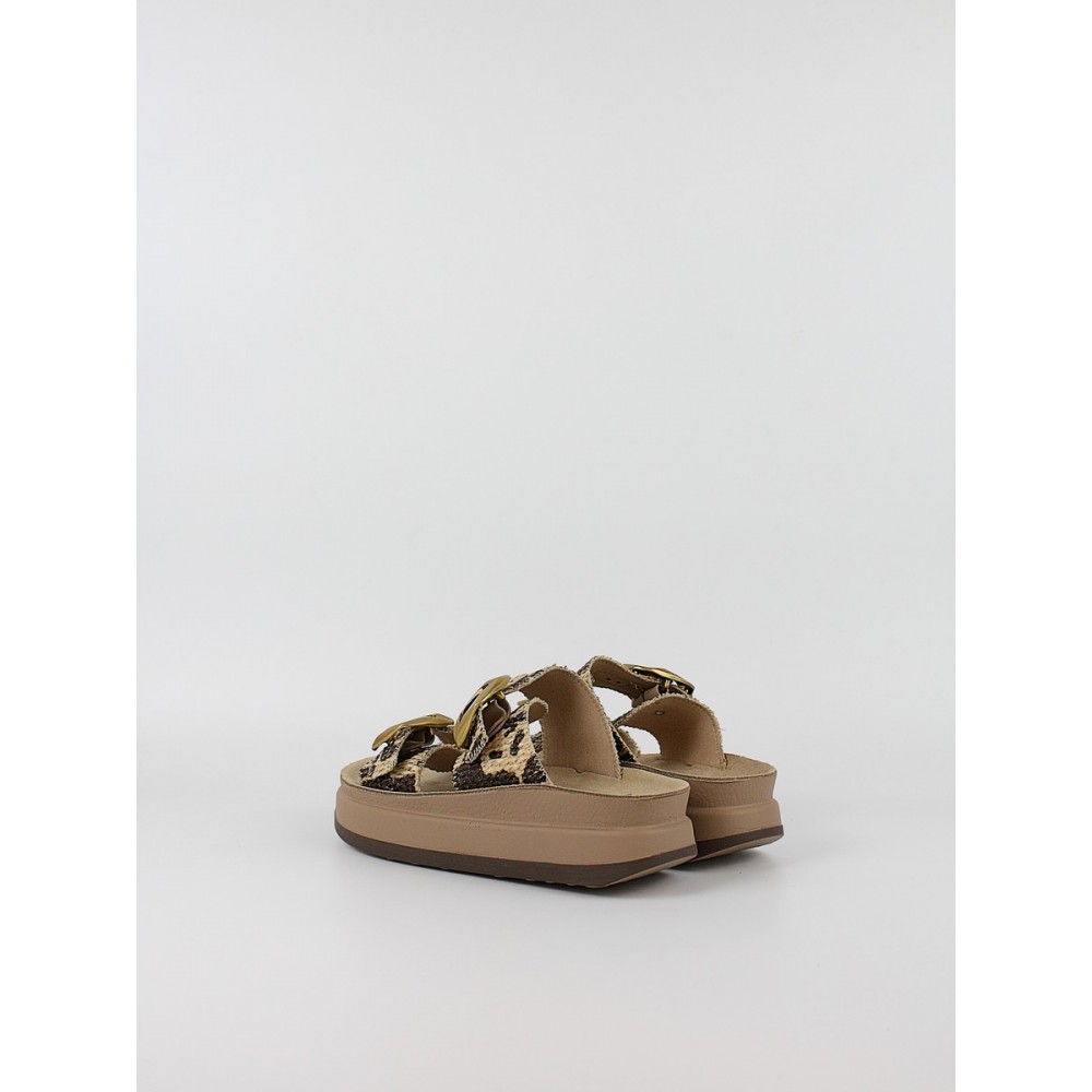 Γυναικεία Σανδάλια Fantasy Sandals S1121 Abeba Africana Καφέ