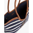 Γυναικεία Τσάντα Tommy Hilfiger Th Elevated Summer Tote Stripe AW0AW18400-0GY Μπλε