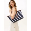 Γυναικεία Τσάντα Tommy Hilfiger Th Elevated Summer Tote Stripe AW0AW18400-0GY Μπλε
