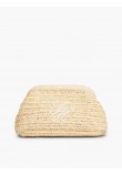 Γυναικεία Τσάντα Tommy Hilfiger Th Elevated Summer Clutch Rafia AW0AW18627-0F4 Μπεζ