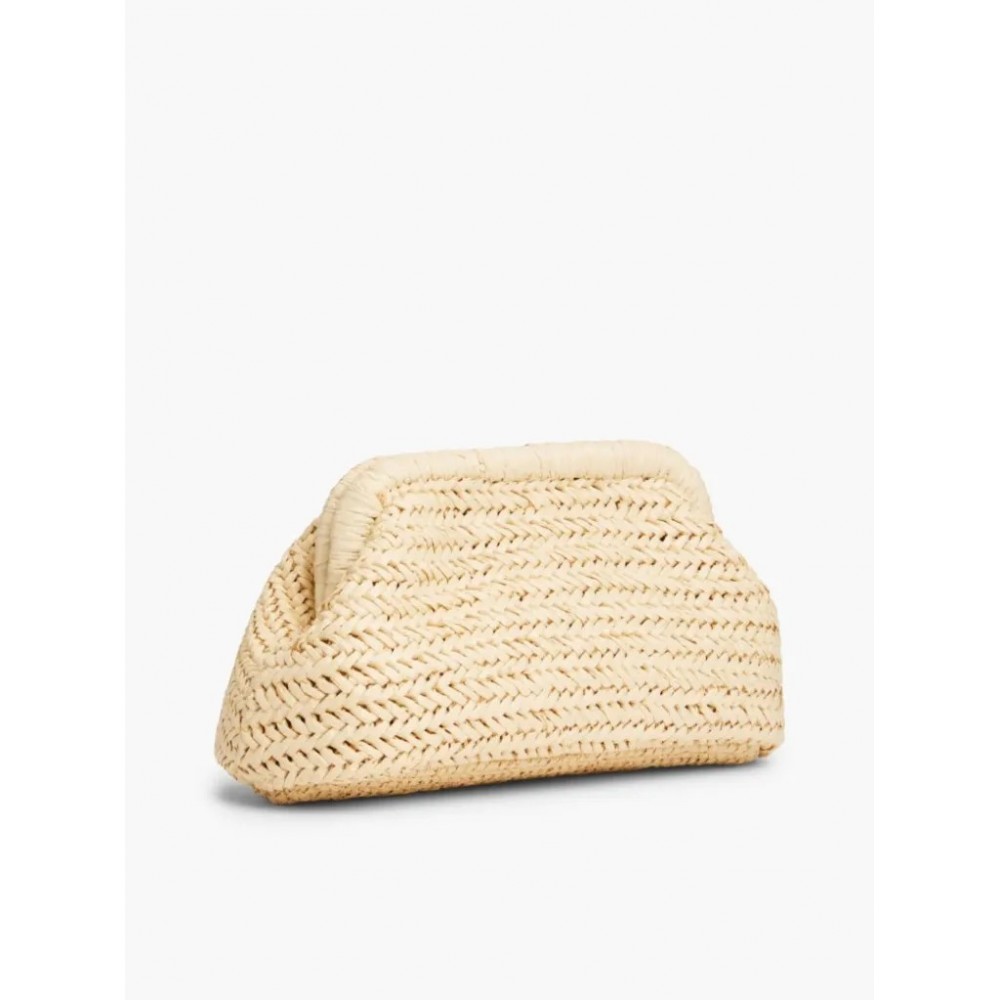 Γυναικεία Τσάντα Tommy Hilfiger Th Elevated Summer Clutch Rafia AW0AW18627-0F4 Μπεζ