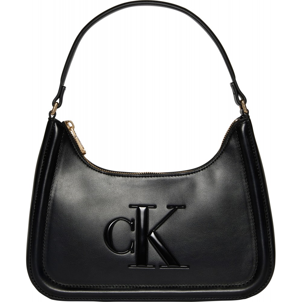 Γυναικείο Τσαντάκι Calvin klein Raised Ck Small Shoulder Bag LV04F3230G-UB1 Μαύρο